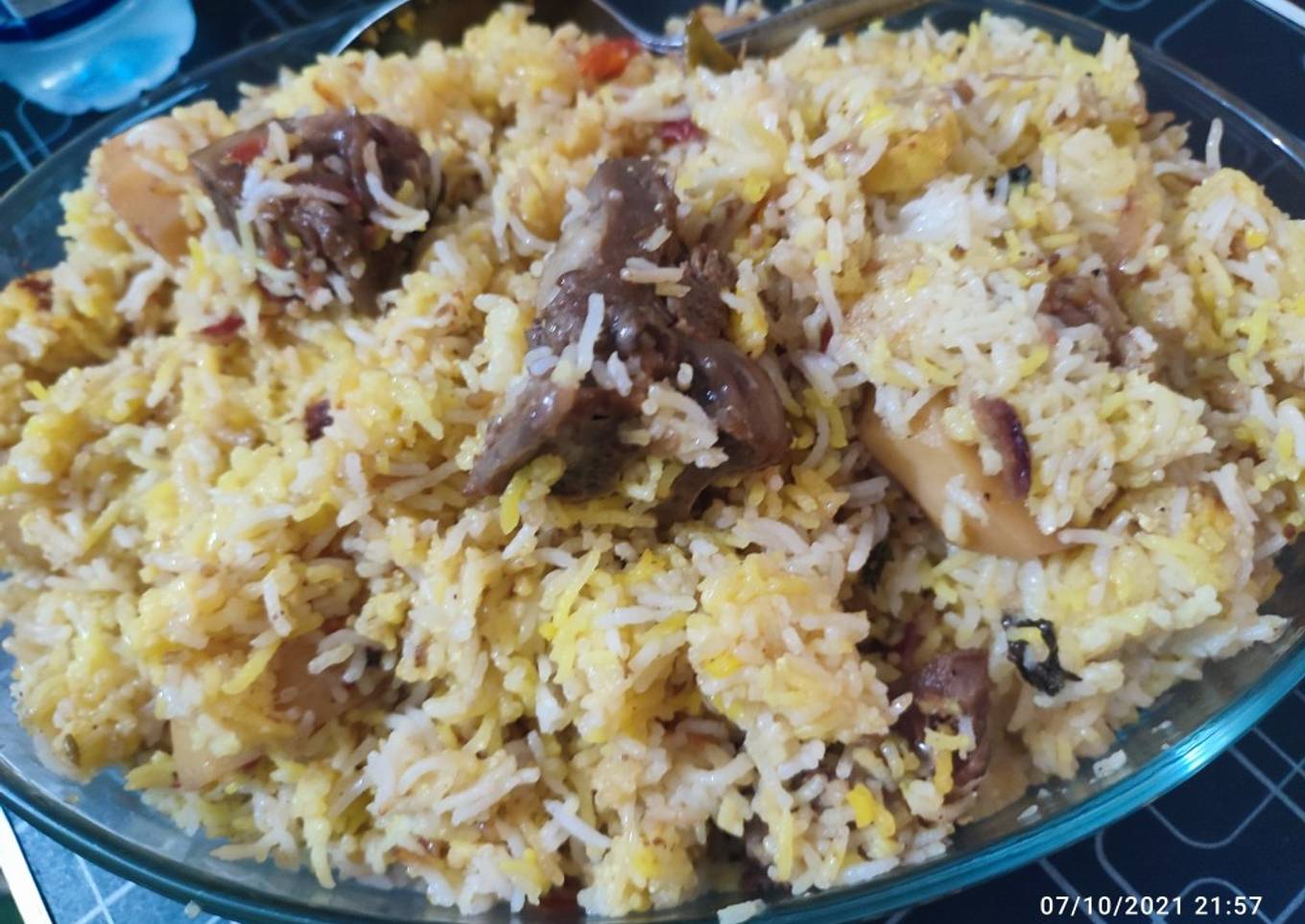 Zafrani Matka Biryani (Mutton)