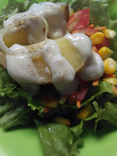 Foto resep Salad sayur+kentang panggang maknyusss