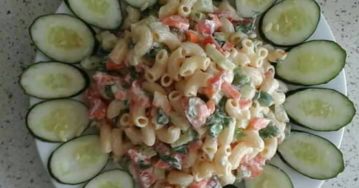 Wheat pasta salad in hung curd Recipe by Pratibha Singh Cookpad