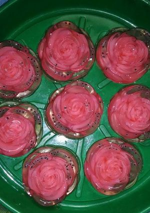 Foto resep Puding kaca mawar