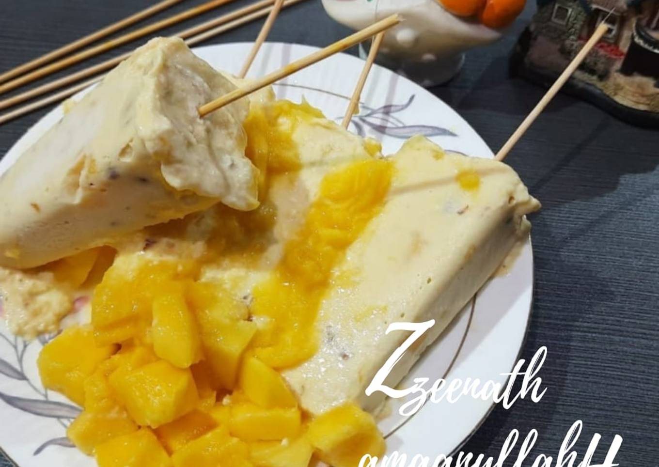 Indian Mango Ice-cream or Traditional Mango Kulfis