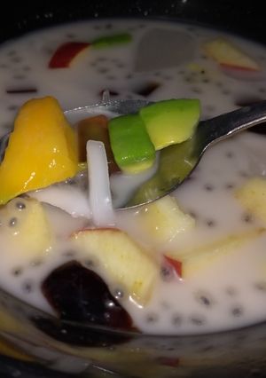 Foto resep Es campur santan