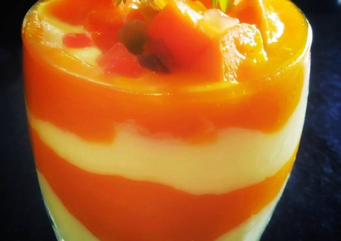 Mango pudding