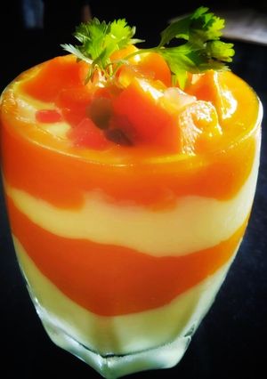 A picture of Mango pudding.