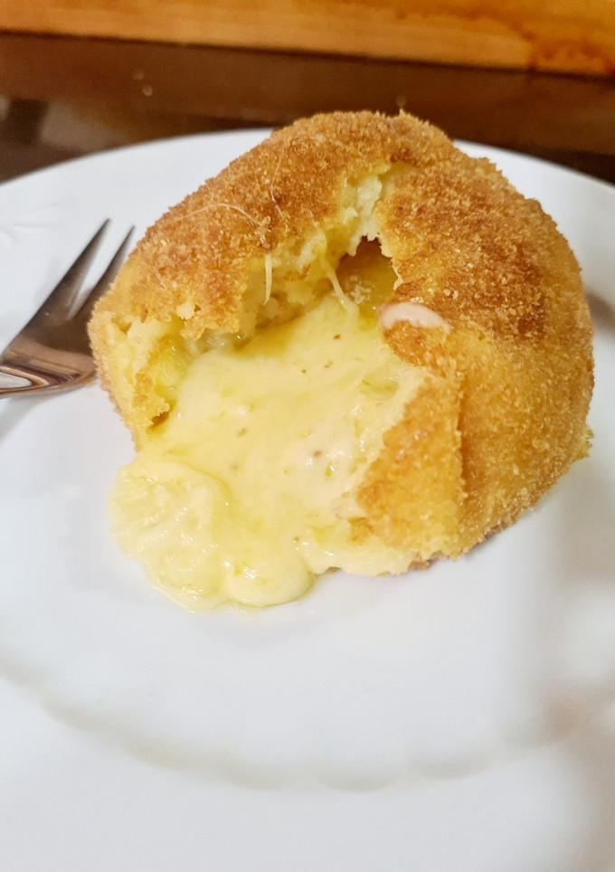 Una foto de Patatas rellenas de queso roquefort