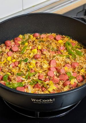 Una foto de Cocina de aprovechamiento: tres arroces con salchichas al limón