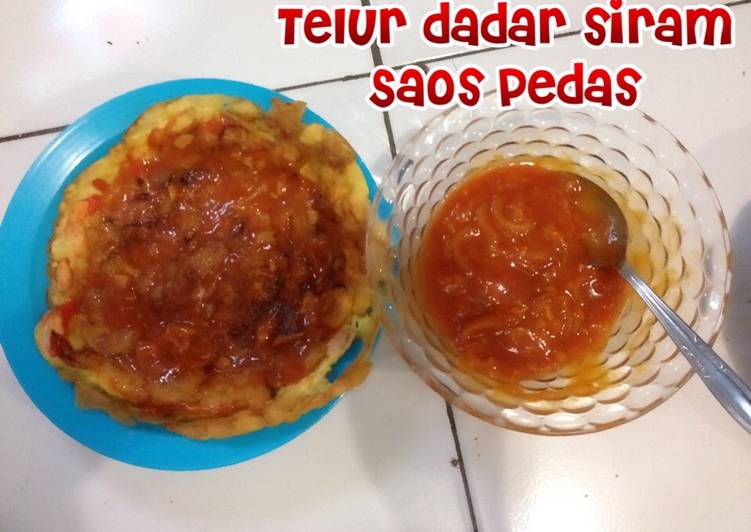  Resep  Telur  dadar siram saos pedas manis  oleh Icha 