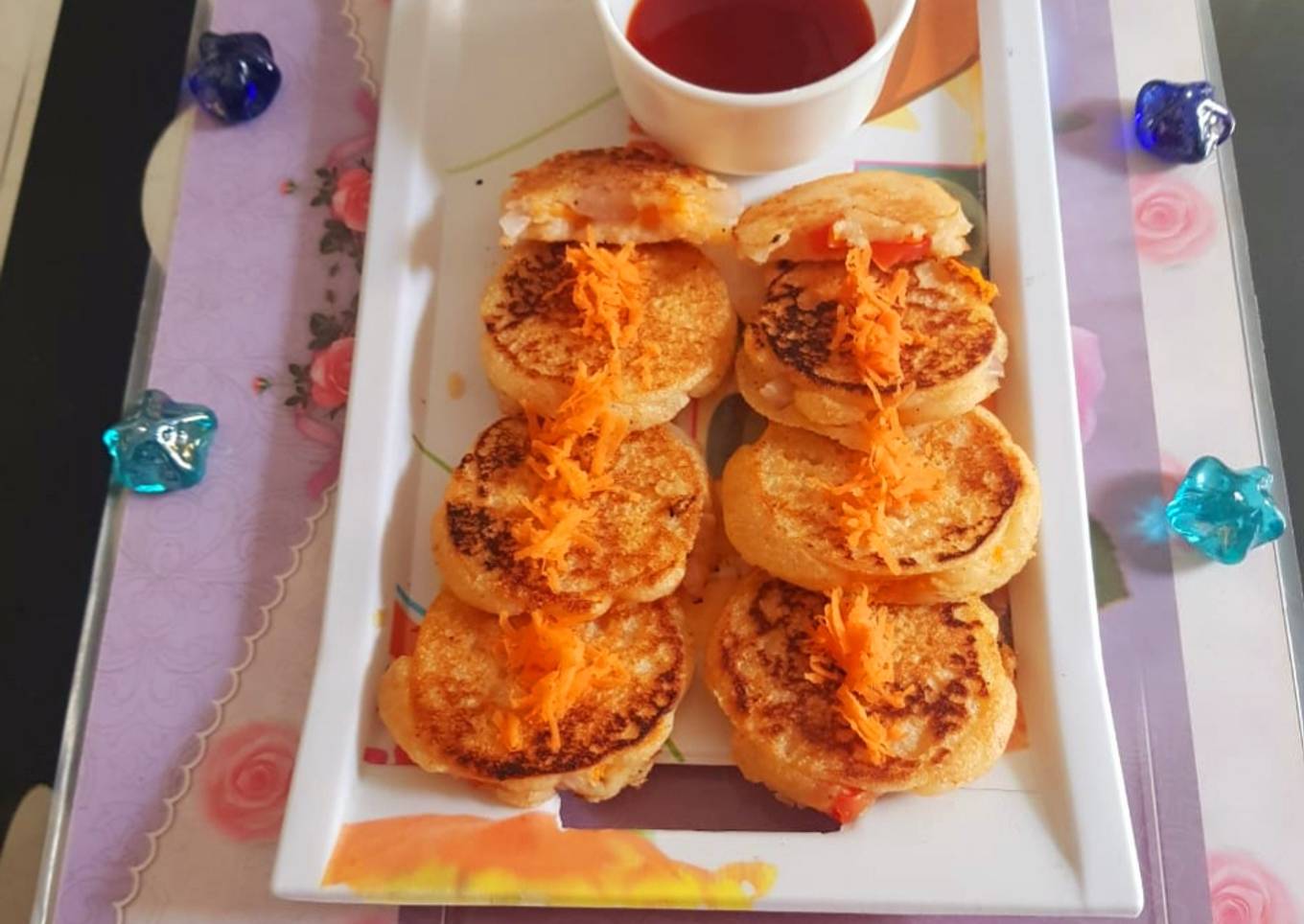 Mini uttapam sandwich