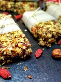 Foto de Barrinhas de granola e frutos secos