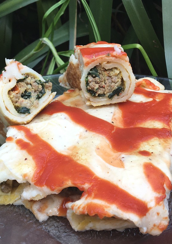 Una foto de CANELONES RELLENOS DE CARNE PICADA Y ESPINACA 🥩🥬