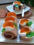 Puding Roll Jeruk Coklat