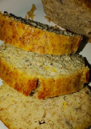 Una foto de Budín húmedo de durazno