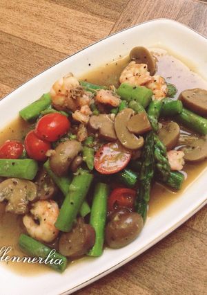 Foto resep Asparagus black paper