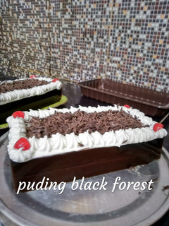 Foto resep Puding black forest