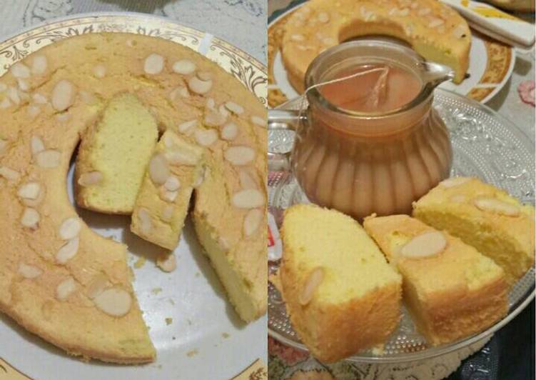 Bolu almond lembut