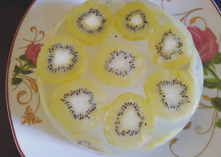 Resep Puding leci kiwi, Enak Banget
