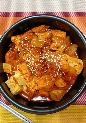 รูปของ ซุปกิมจิอกไก่เต้าหู้อ่อน