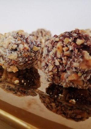 Una foto de Chocolates Ferrero Rocher caseros