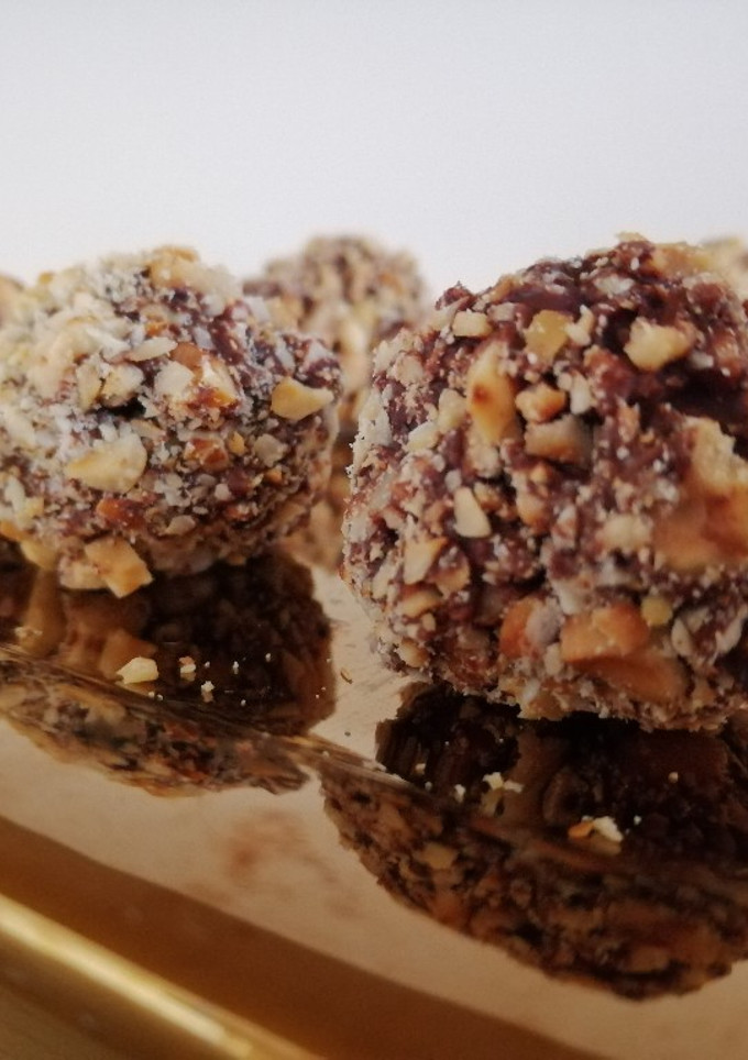 Una foto de Chocolates Ferrero Rocher caseros