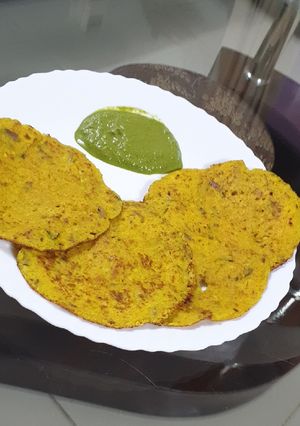 A picture of Sweetcorn savory pancakes.