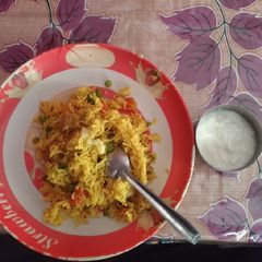 A picture of Soyabean Pulao.