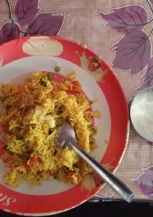 A picture of Soyabean Pulao.