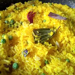 A picture of Basonti pulav.