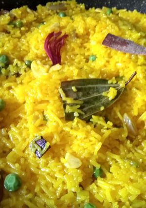 A picture of Basonti pulav.