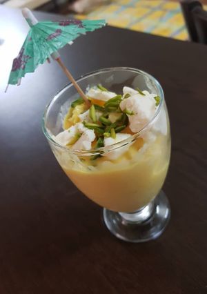 عکسی از دستور بستنی سنتی زعفرانی