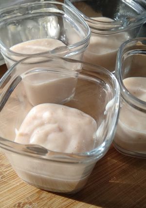 Une photo de Crème dessert marron