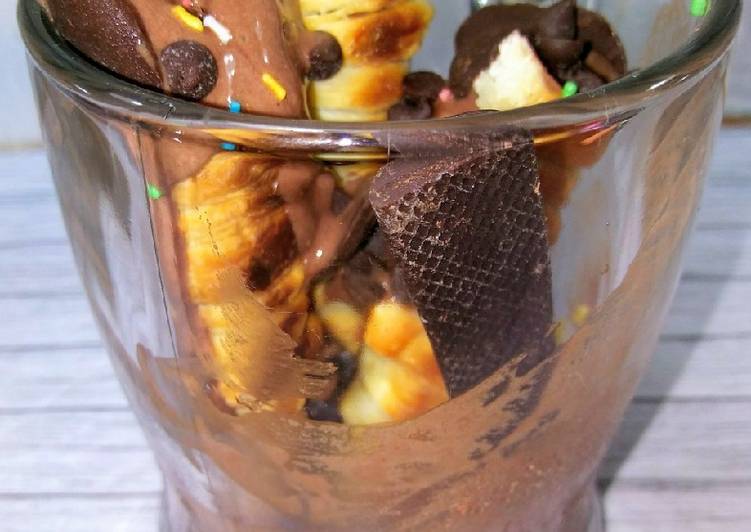 Cone Ice cream milo