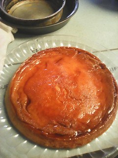 Una foto de Flan napolitano