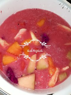 Foto resep Es buah segarr