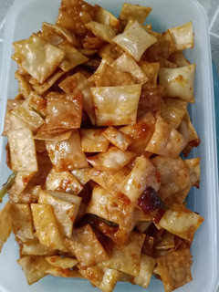 Foto resep Keripik pangsit pedas maniz