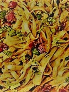 Una foto de Salsa de pasta de zapallo y tocino