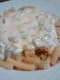 Salsa de ajoporro y crema para pasta