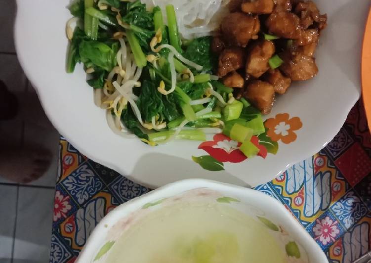 Resep Mie Ayam Shirataki Homemade, Enak Banget