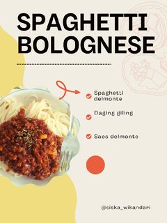 Foto resep Spaghetti bolognese