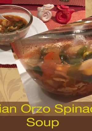 A picture of Orzo Pasta Soup.