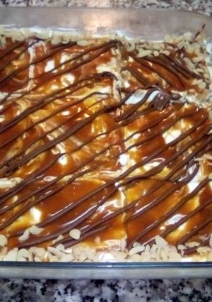 صورة لوصفة تحلية سهلة و بنة ولا اروع ⁦❤️⁩