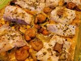 Pescado con papas y verduras al horno!!