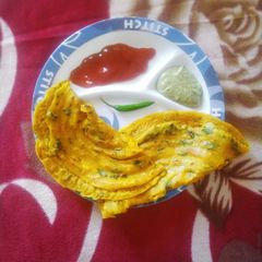 A picture of Masala chilla.