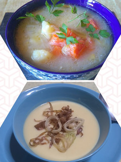 Una foto de 🍲Porrusalda y 🥣Crema de Porrusalda con Thermomix - Tm5 (Hoy 2 por 1)