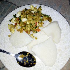 A picture of Yam and egg source.