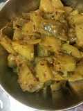 Kachha kele ki sabji
