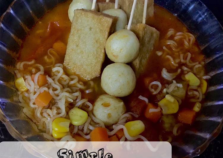 Langkah Langkah Memasak Simple Oden With Noodle yang Cepat