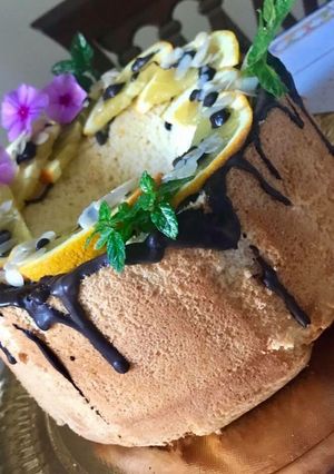 Foto di Chiffon cake... fluffosa cioccolato e arance