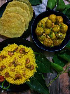 বাসন্তি চিংড়ি পোলাও রেসিপির প্রধান ছবি