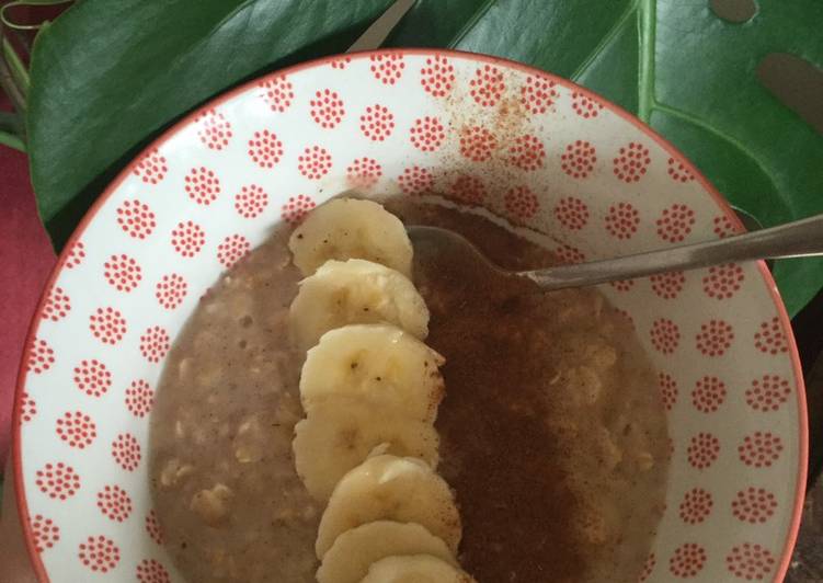 Simple Way to Make Favorite Cinnamon and banana porridge