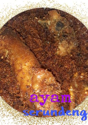 Foto resep Ayam serundeng🥰